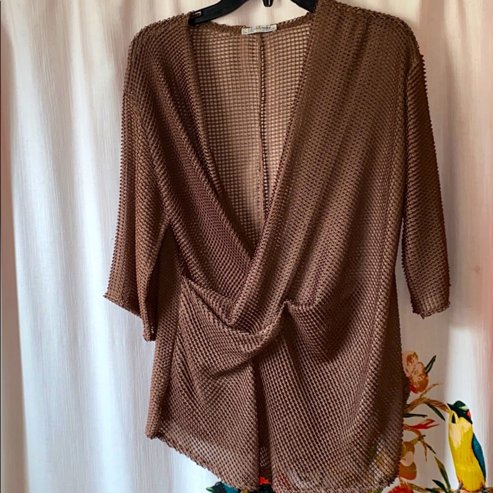 Zara top or cover up